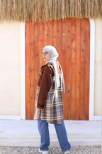 Brown Checked Wool Jacket