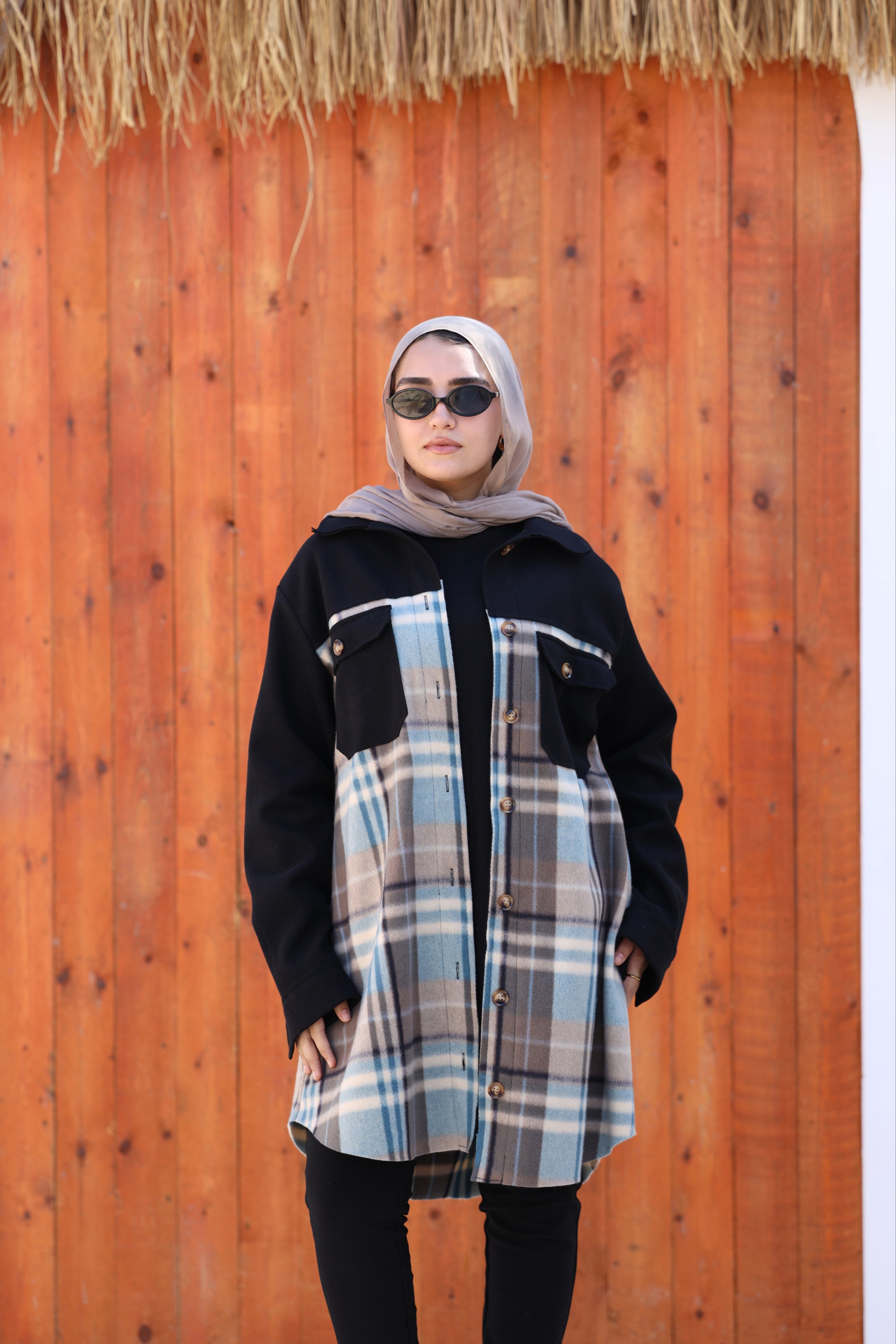 BlackxBrown Checked Wool Jacket