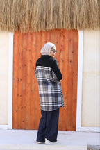 Black Checked Wool Jacket