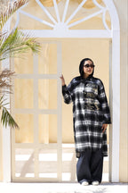 Black Wool Checked Jacket