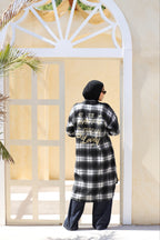 Black Wool Checked Jacket