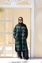 Green Wool Checked Jacket